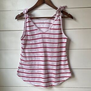 NWOT Soho Red and White Striped Tank Top